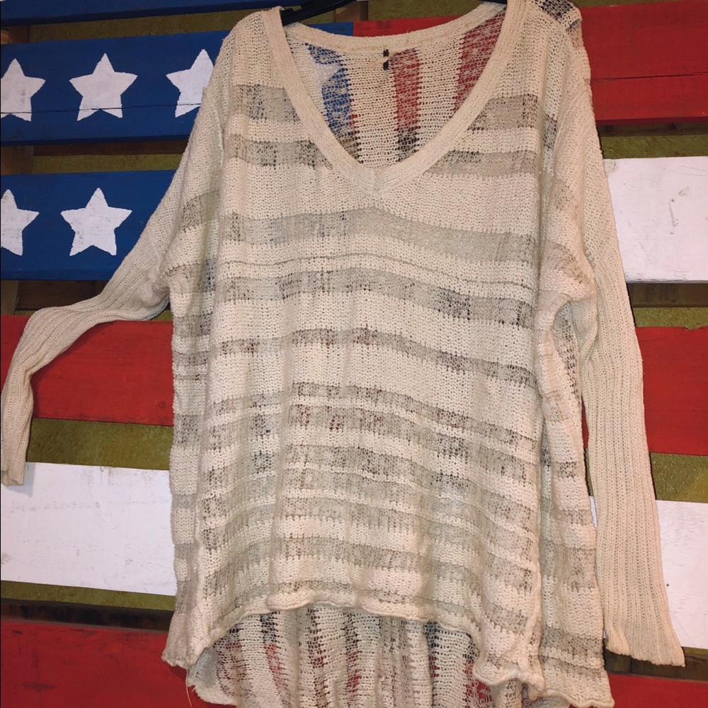Free people knitted long sweater